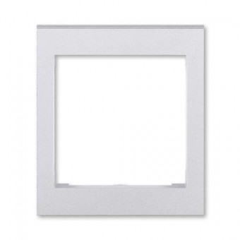 kryt rámečku s otvorem 55x55, střední; titanová, design LEVIT M